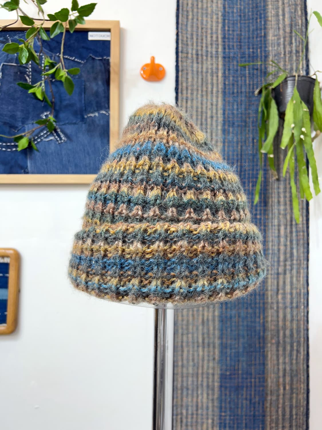 STMICHAEL Multi-Strip Beanie made in ita 상품이미지2