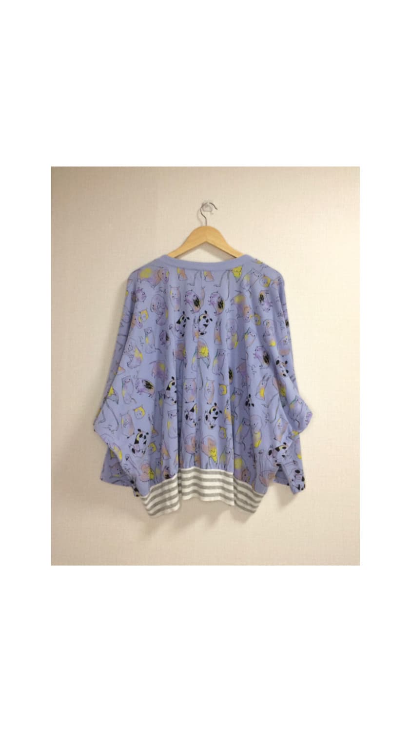 Scolar 스칼라 라이트퍼플 애니멀 프린팅 가디건 상품이미지4