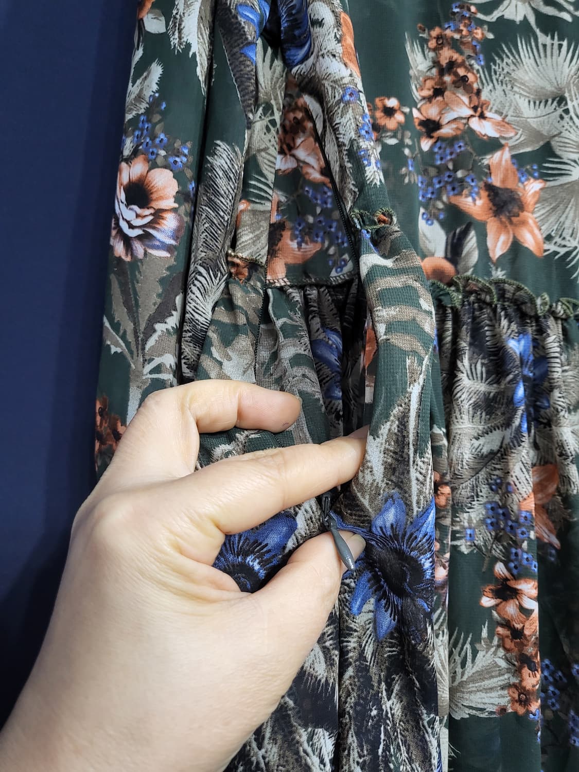 플라워 쉬폰 시스루 상품이미지7