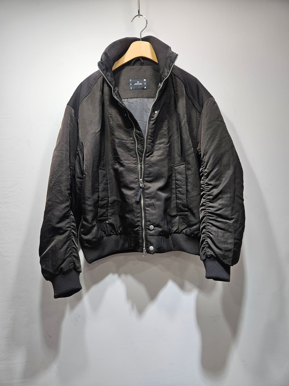 블랙 봄버 점퍼  상품이미지2