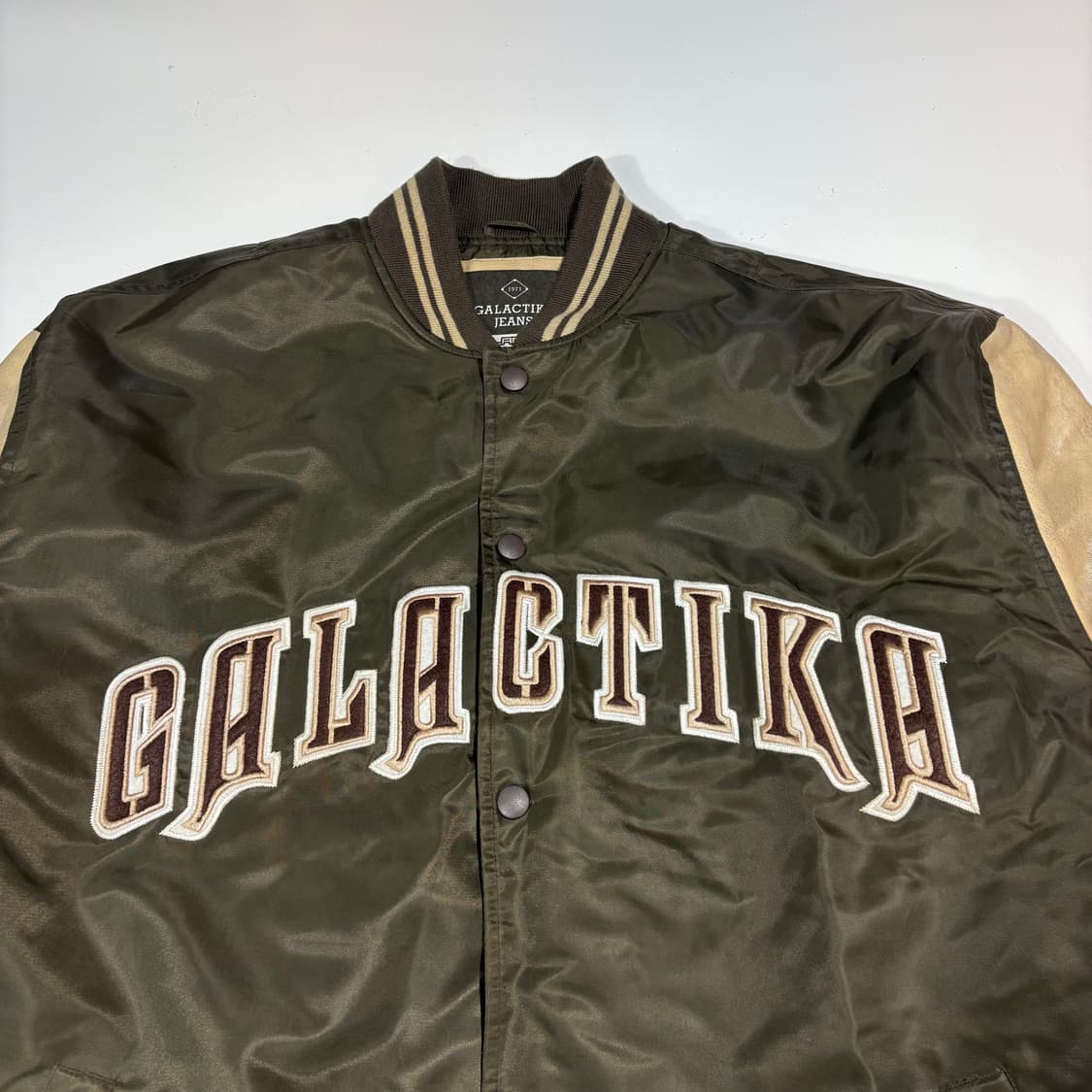 Galactica Jeans 레터링 바시티 자켓 상품이미지2