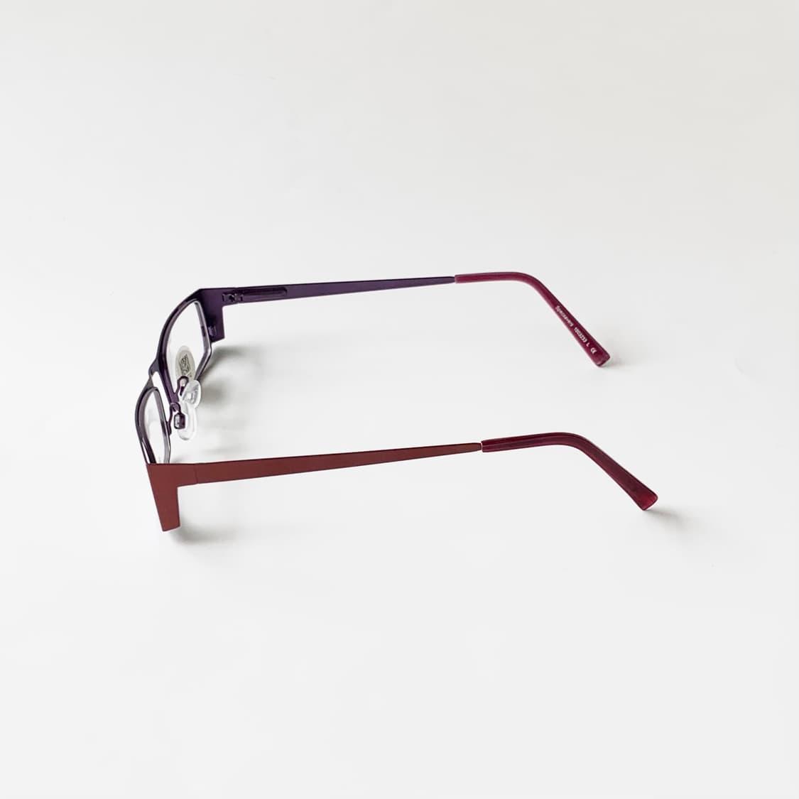895 데드스탁 빈티지안경 퍼플 메탈 슬림 스퀘어 프레임 픽키 상품이미지4