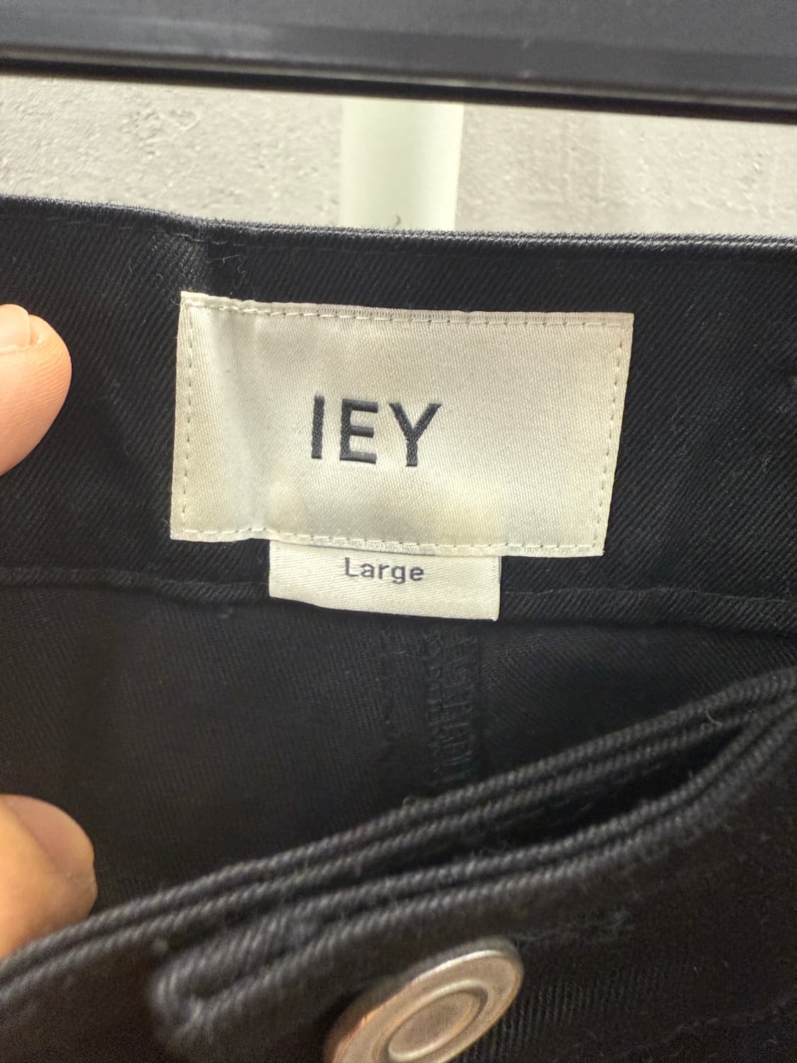IEY 더블니 카펜터 팬츠 블랙 L 상품이미지3