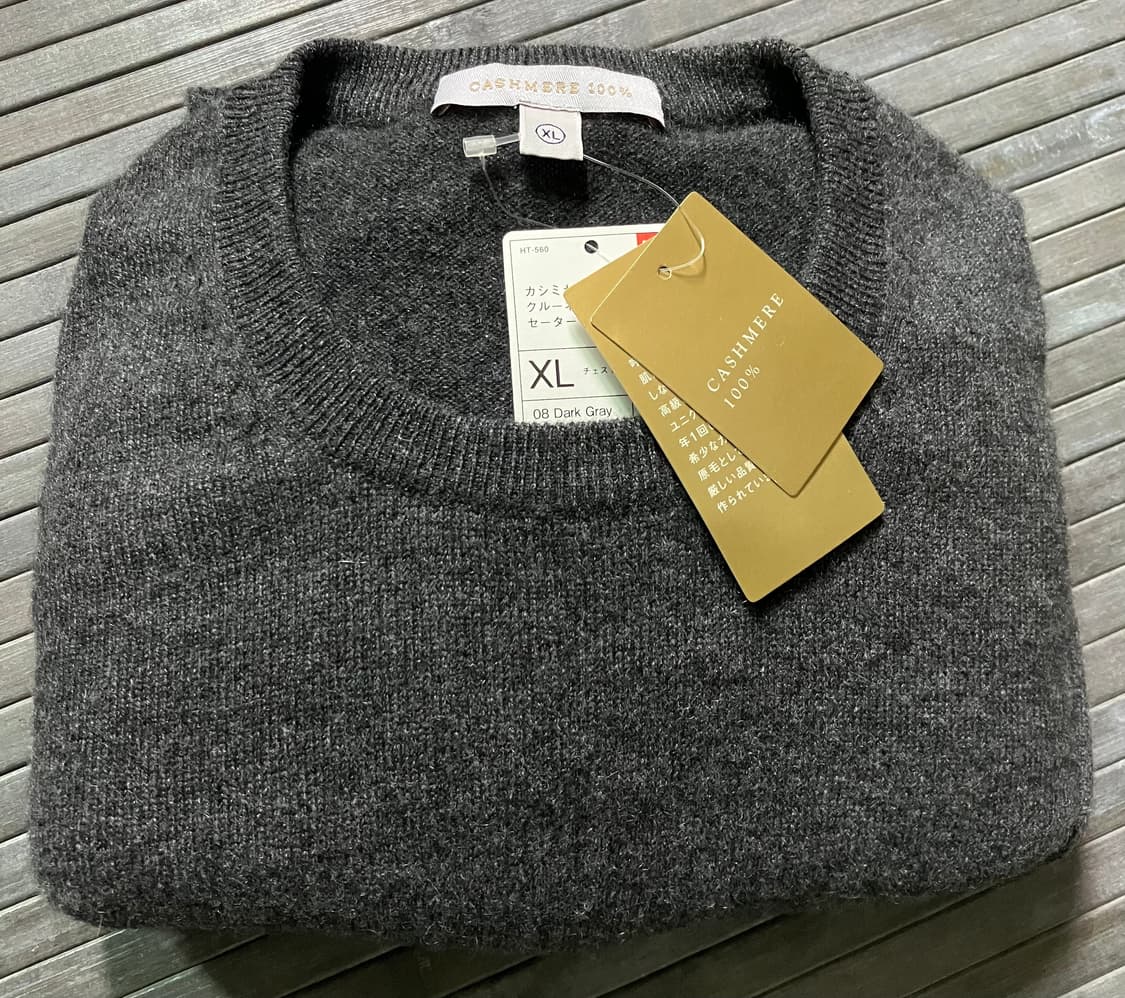 Dark grey cashmere 100 knit 상품이미지1