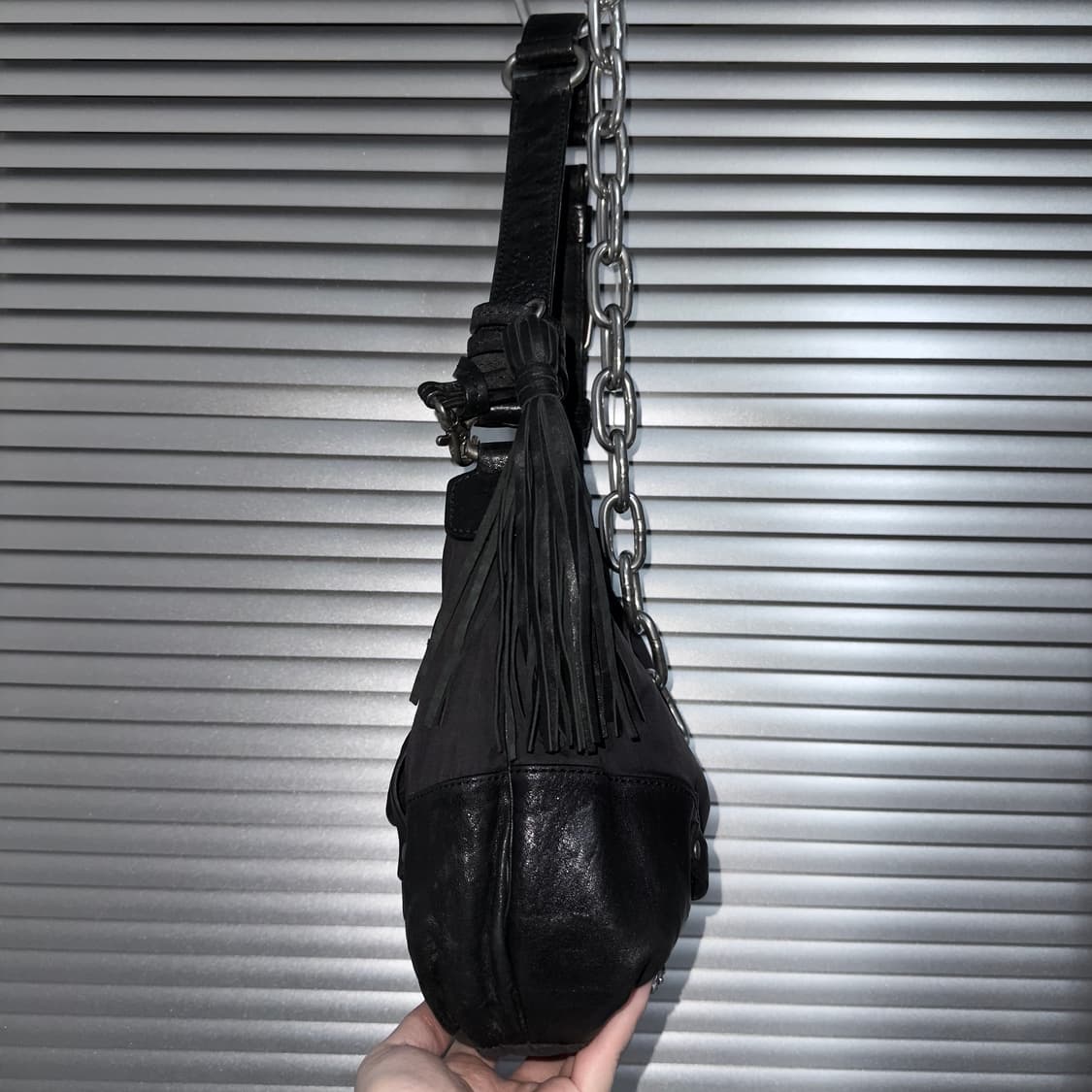 00s 빈티지 쥬시 꾸뛰르 가죽 & 나일론 유틸리티 가방 상품이미지4