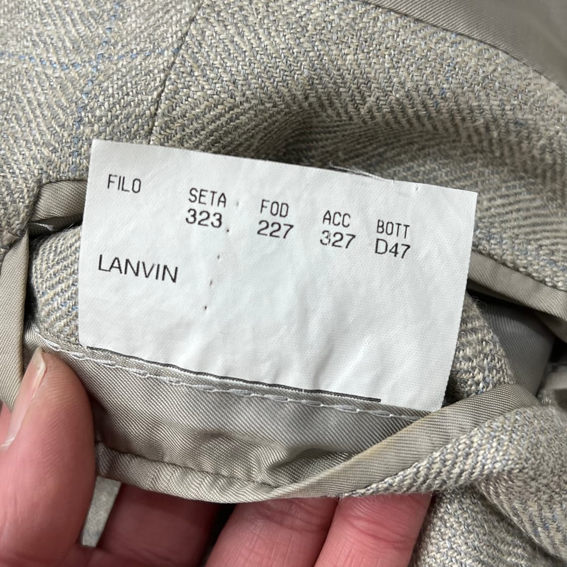  랑방 체크 블레이저 s10388 상품이미지8