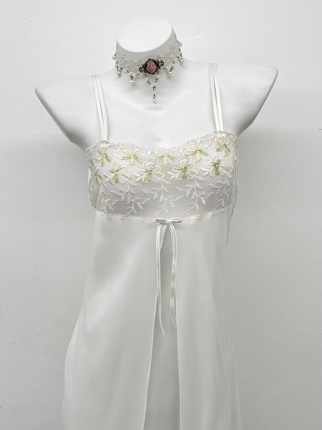 화이트페어리 자수 슬립 상품이미지2