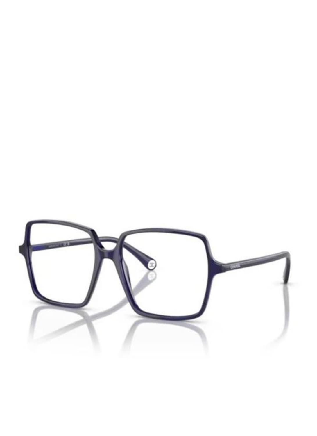 CHANEL EYEWEAR 로고 템플 스퀘어 프레임 안경 상품이미지1