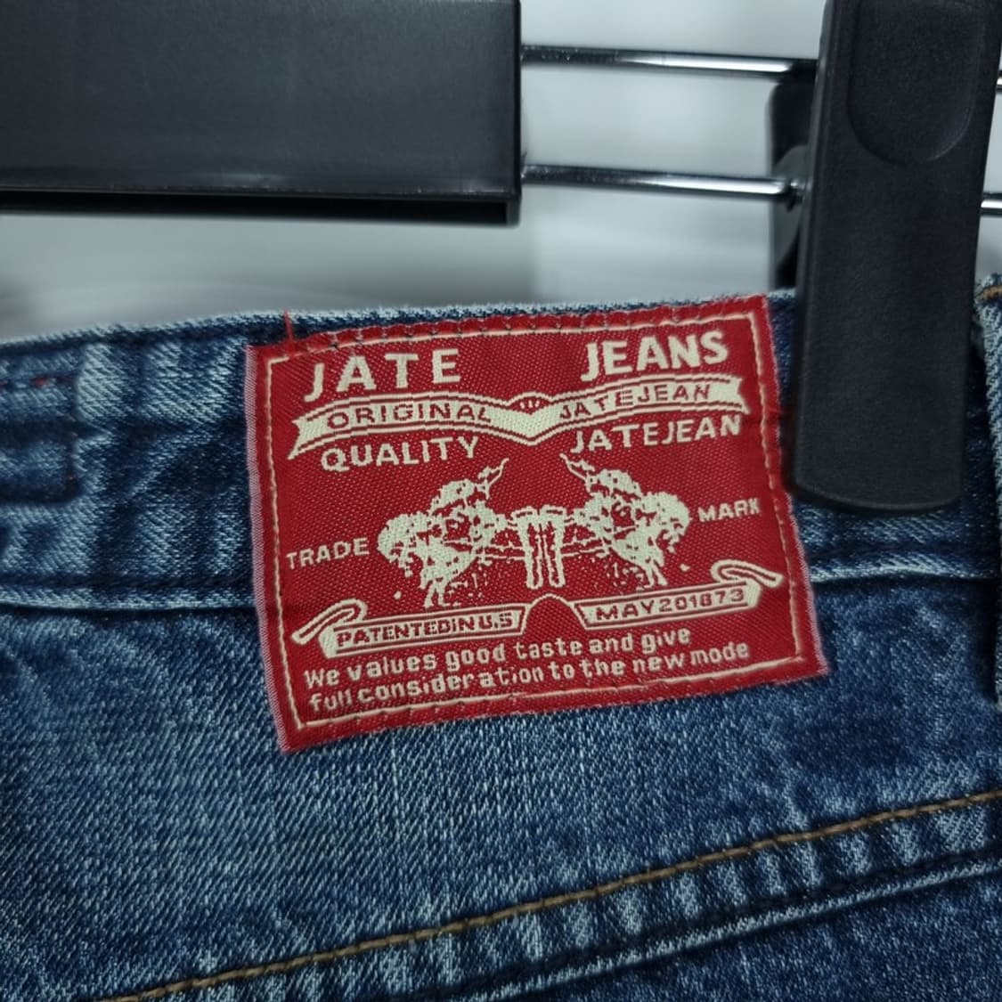 [빈티지] 워시드 바이커 디테일 데님 팬츠 청바지 M17847 상품이미지6