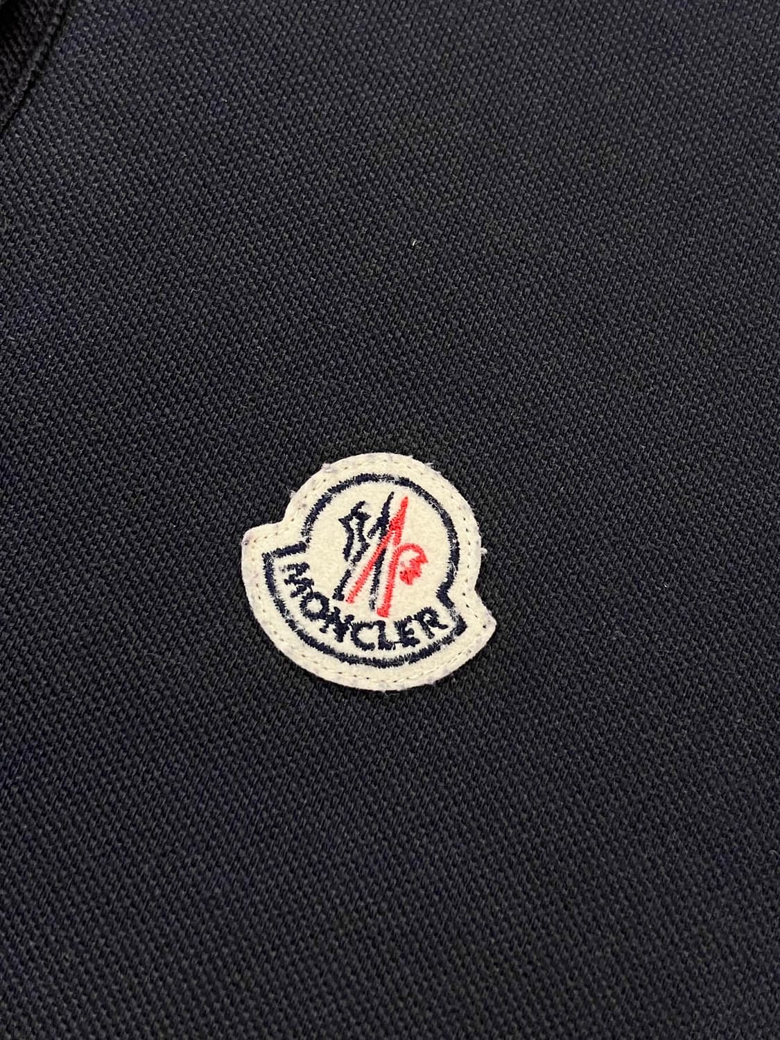 몽클레어 카라 반팔 티셔츠 네이비 M #csz3199 상품이미지4