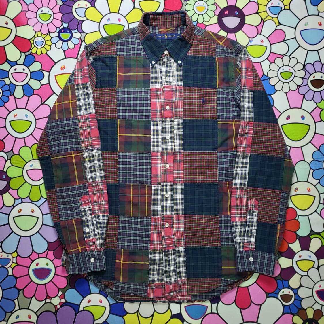 폴로 패치워크 셔츠 상품이미지1