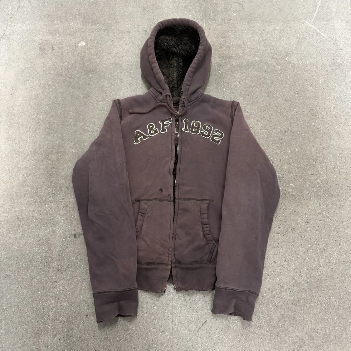 아베크롬비 앤 피치 울프죠 쉐르파 퍼 후드 집업 상품이미지1