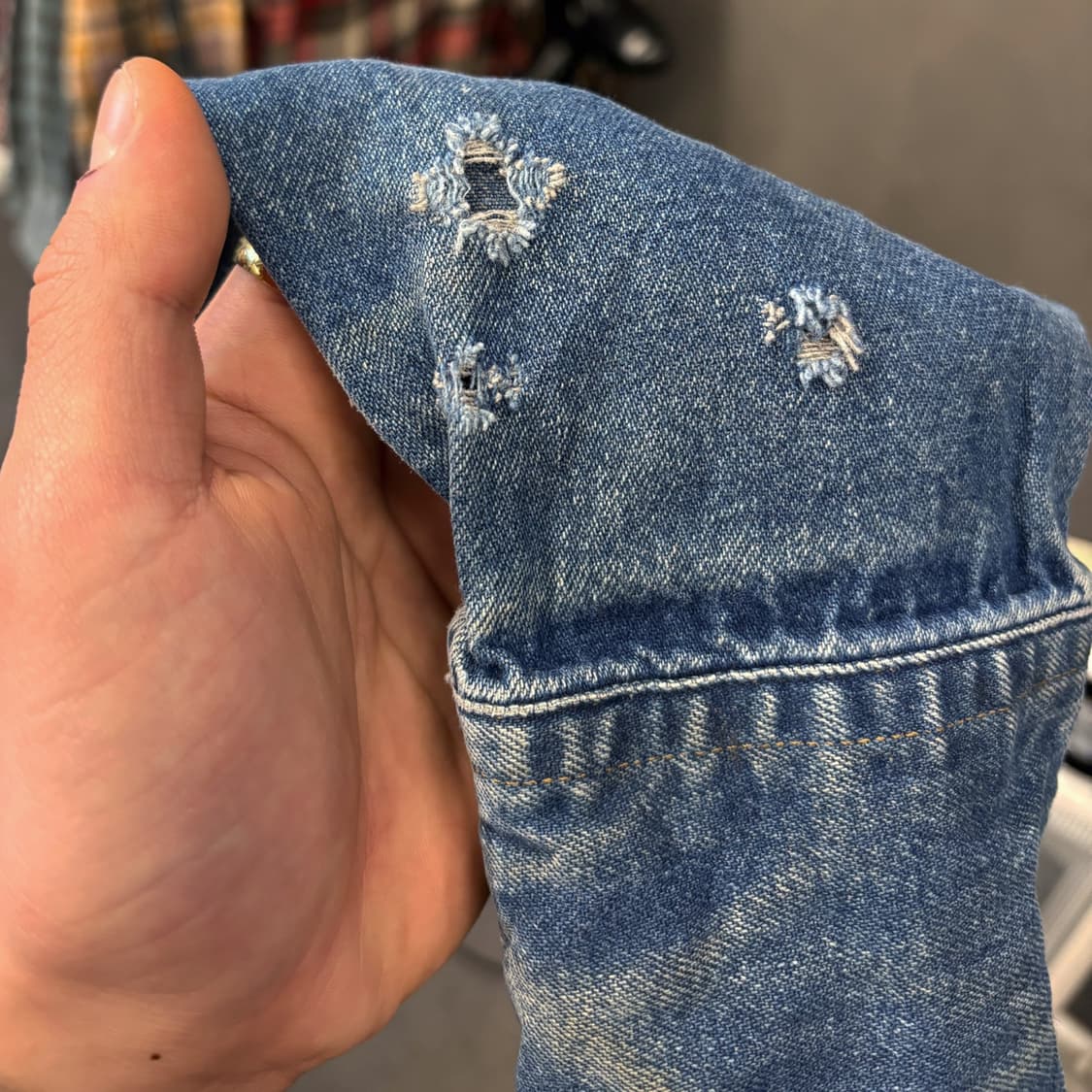 90s 칼하트 헤비코튼 웨스턴 데 워크셔츠 펄스냅 N737 상품이미지7