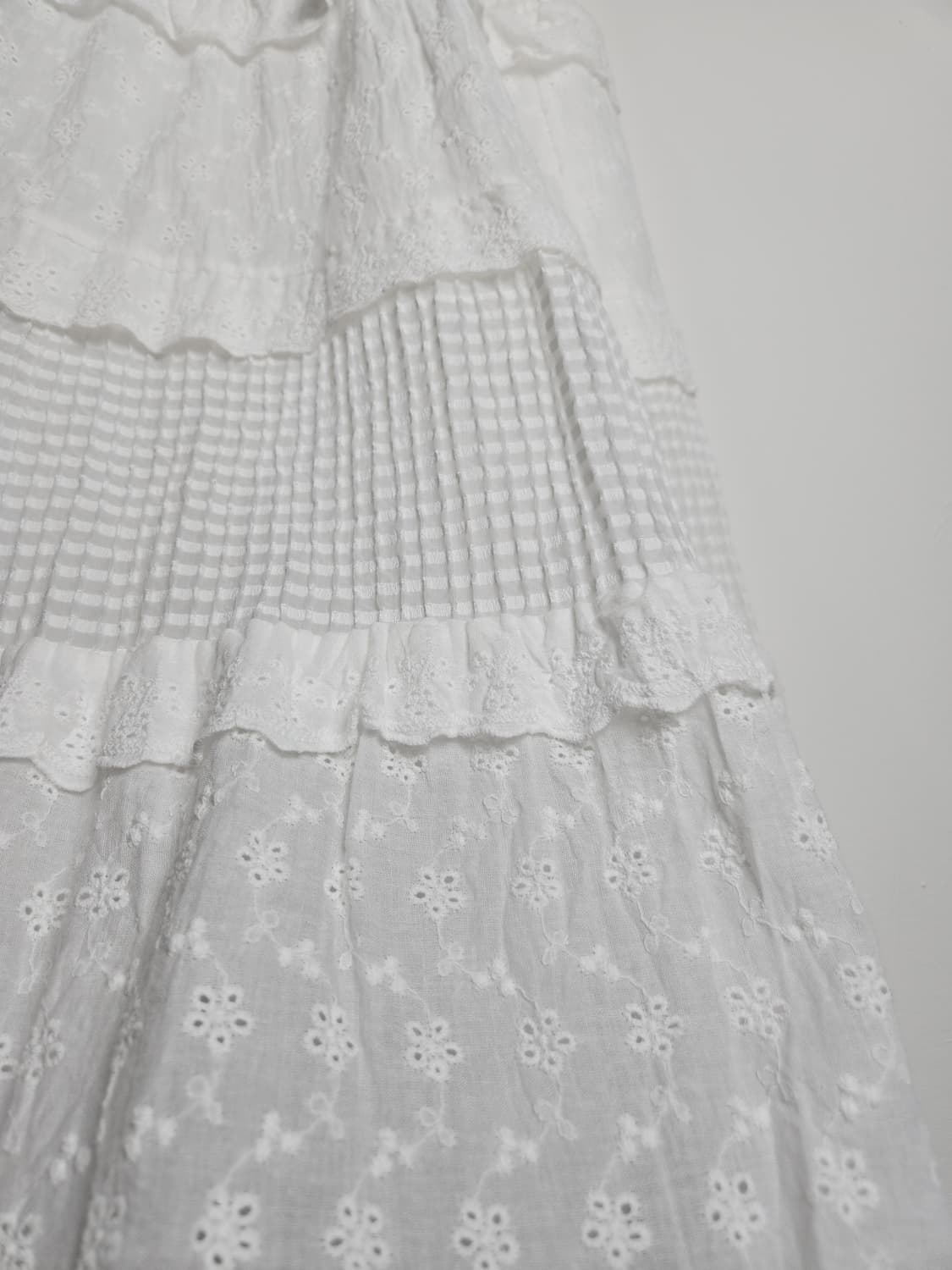 펀칭 캉캉 롱 스커트 상품이미지7