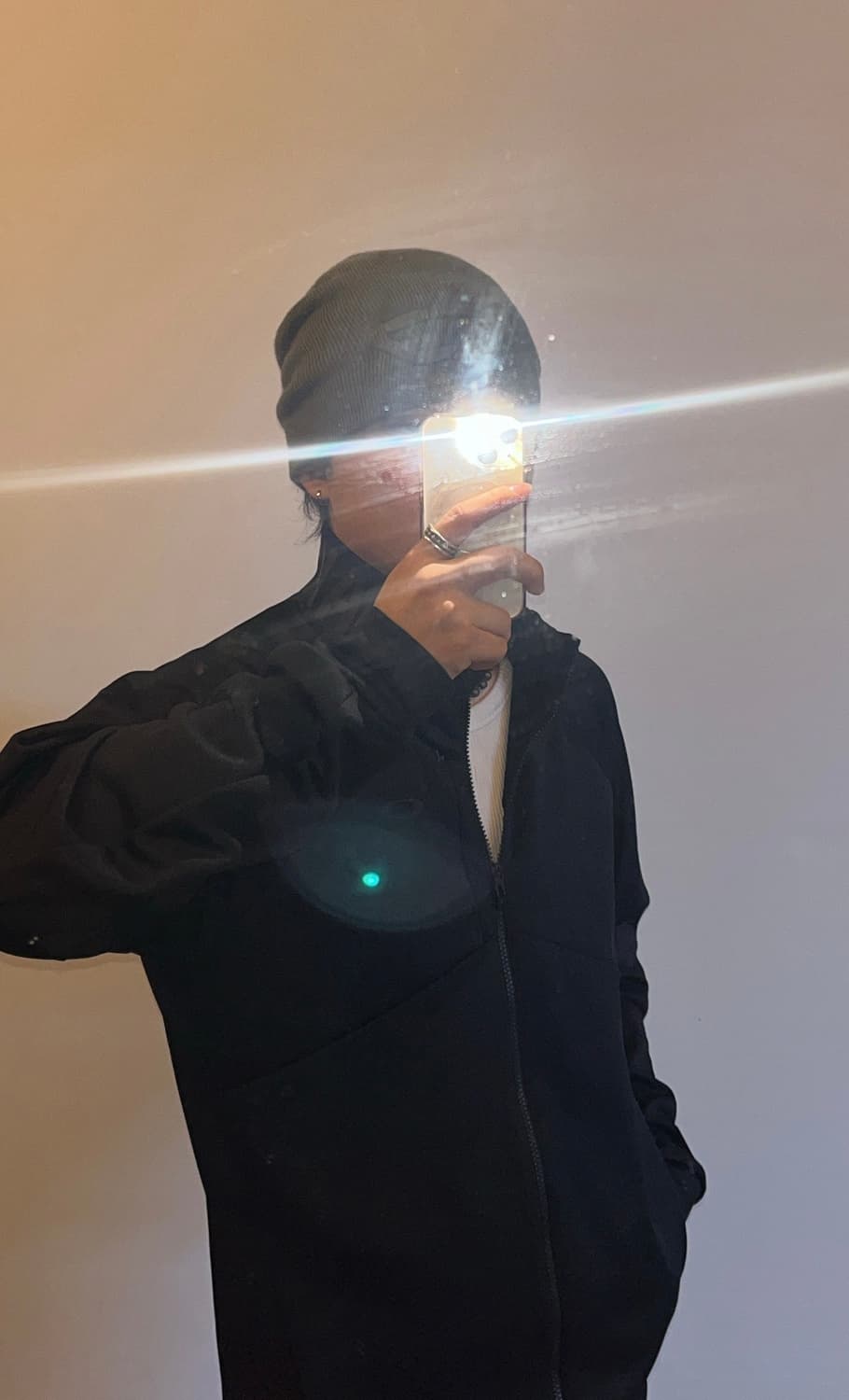 오클리 넥 레터링 집업 상품이미지1