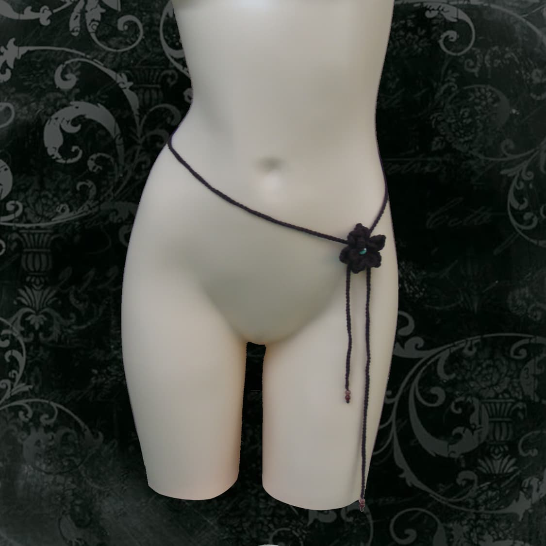 스터드 꽃 초커, 목걸이, 패션 벨트 상품이미지4