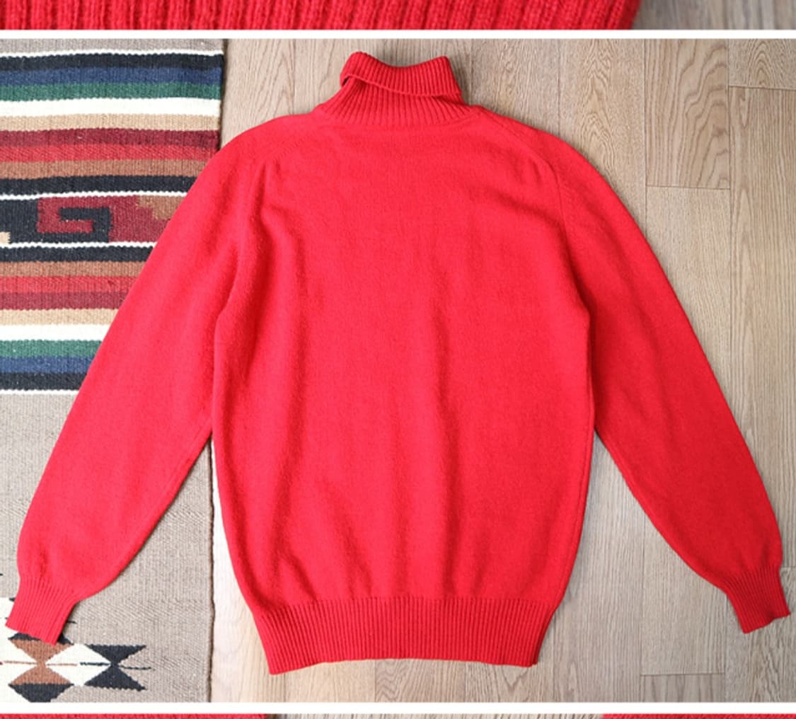 프랑스 메이드 80s givenchy 지방시 맨즈 울 터틀넥 빈티지 니트 상품이미지5