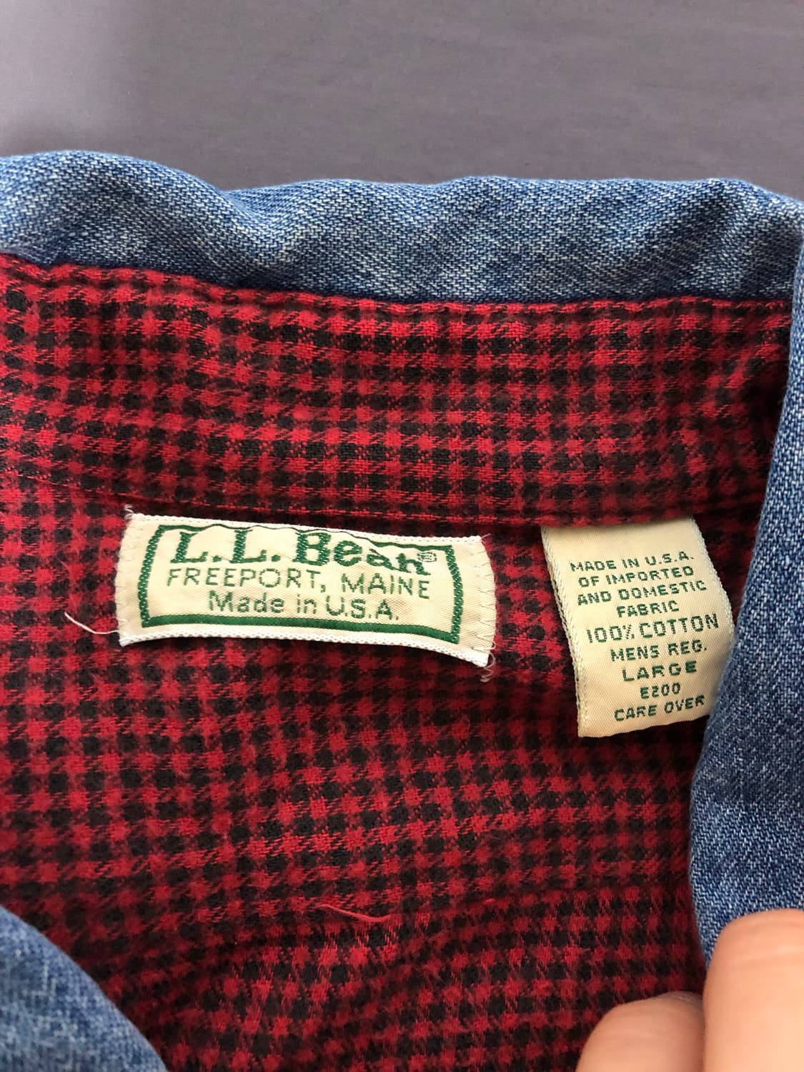 VTG 80s 90s LL Bean Freeport Faded Blue 상품이미지2