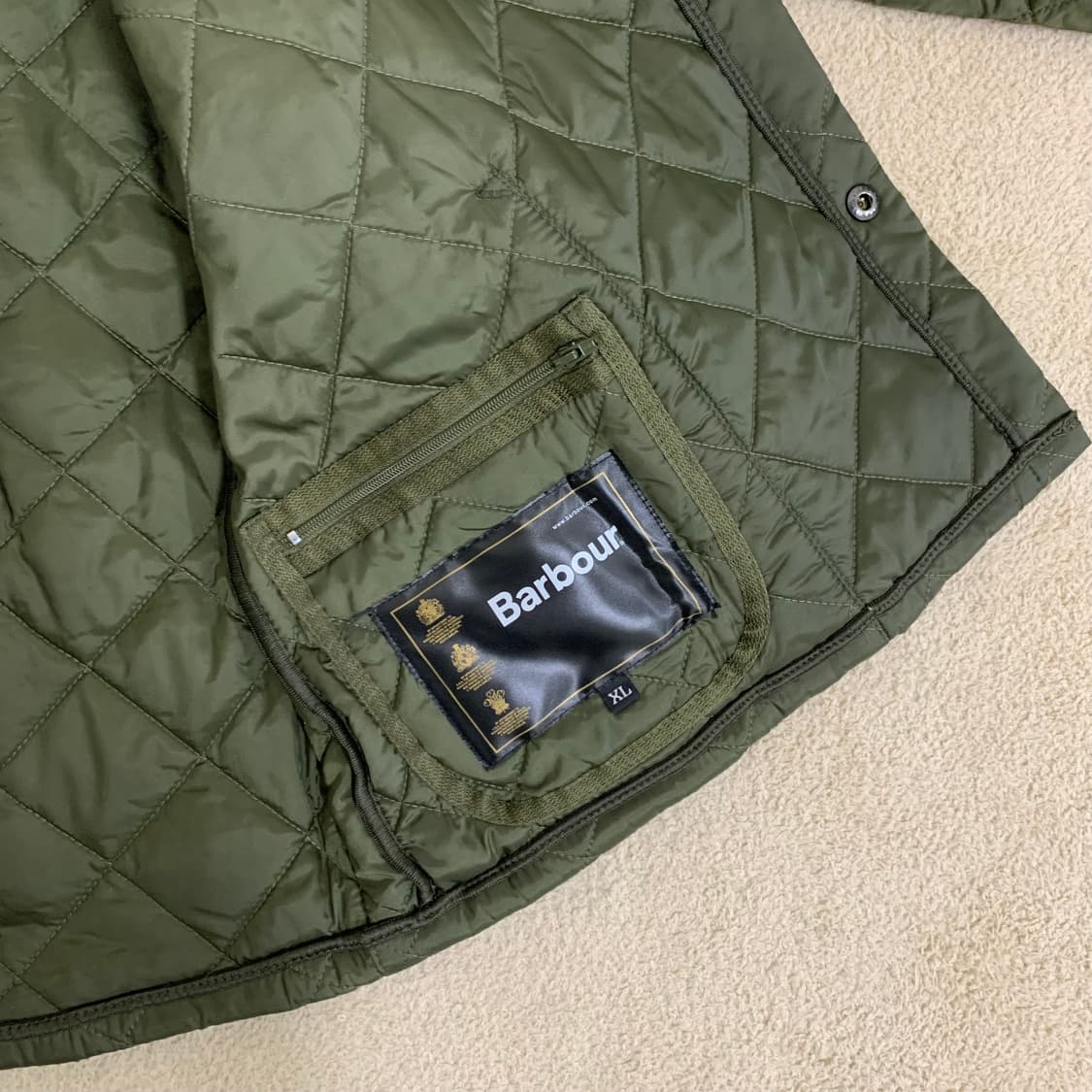 바버 헤리티지 리더스데일 퀼팅자켓(XL/그린) 퀄팅자켓 상품이미지7