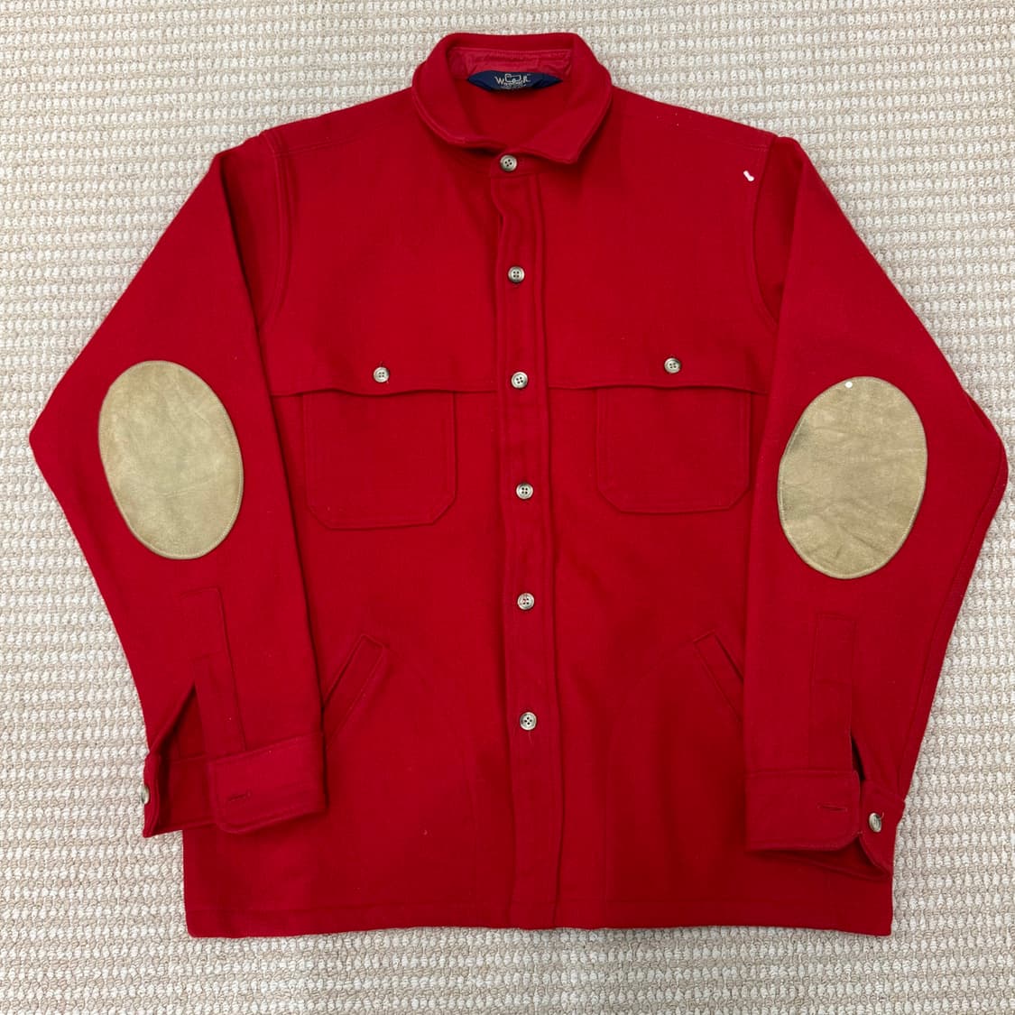 울리치 Woolrich 레드 울 빈티지 자켓 상품이미지1