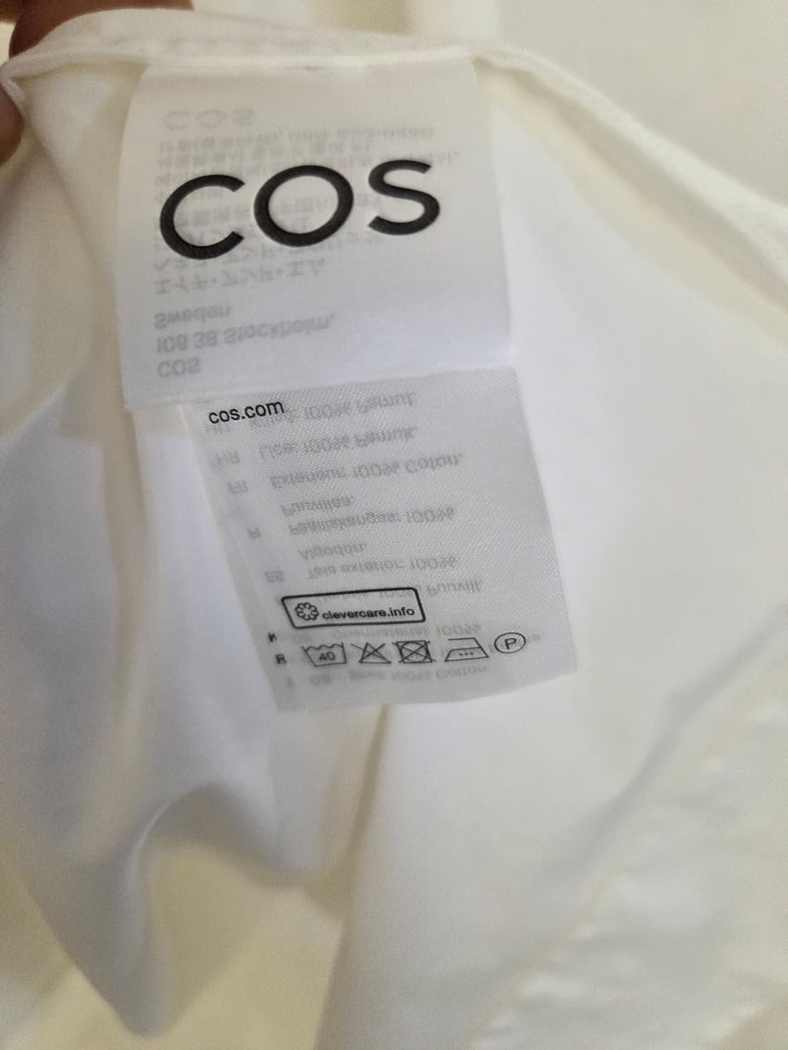 COS 화이트 셔츠 원피스 EUR 36 상품이미지6