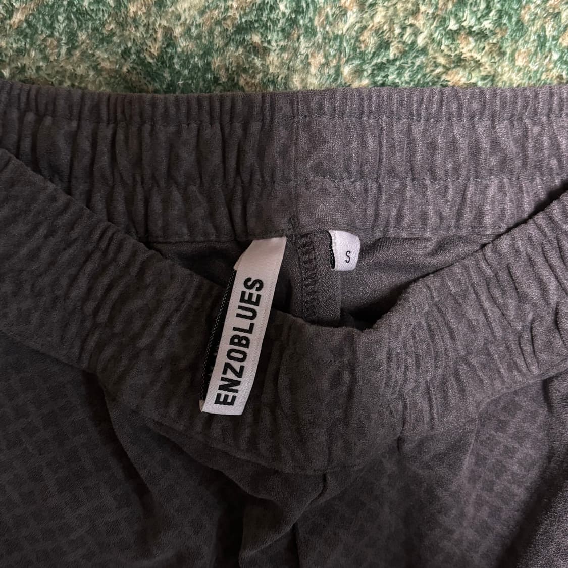 엔조블루스 스웨이드 패턴 밴딩 팬츠 (Charcoal) 상품이미지3