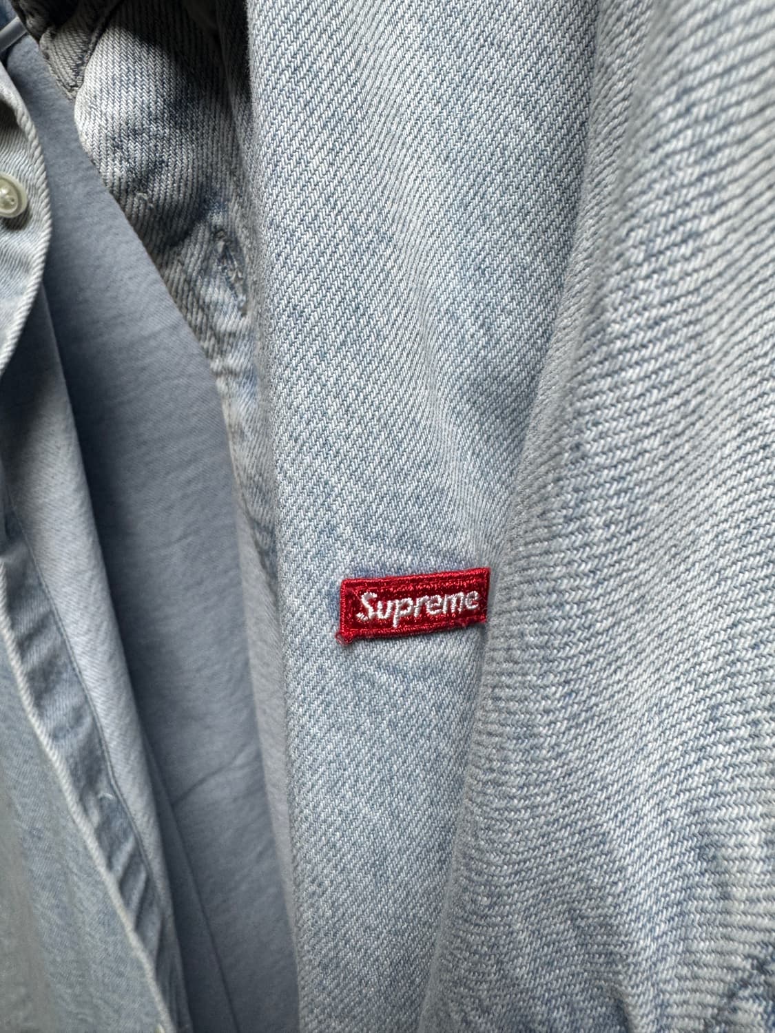 슈프림 데님셔츠 L 연청 상품이미지2