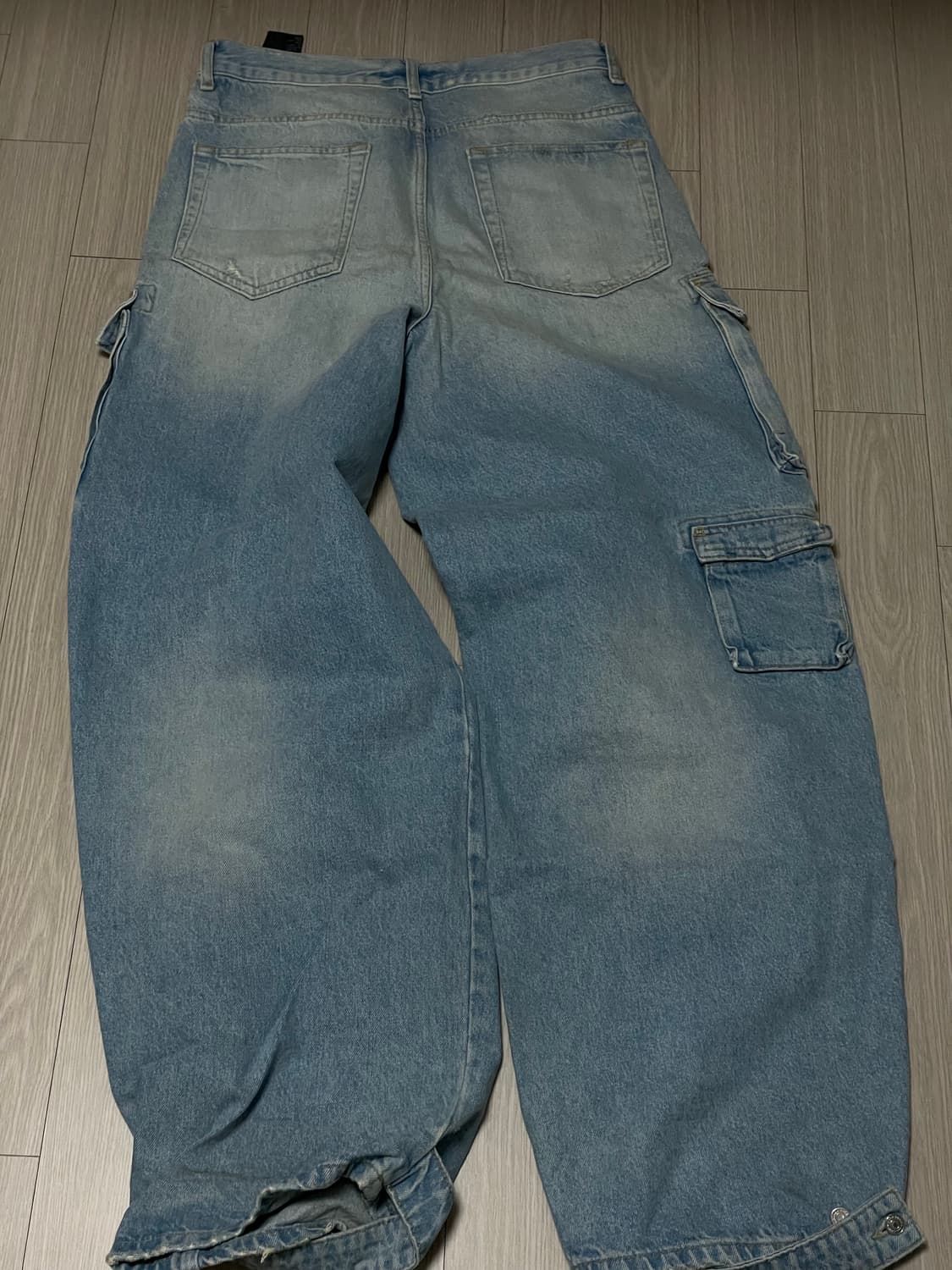 ZARA 데님 카고 와이드 팬츠 상품이미지2