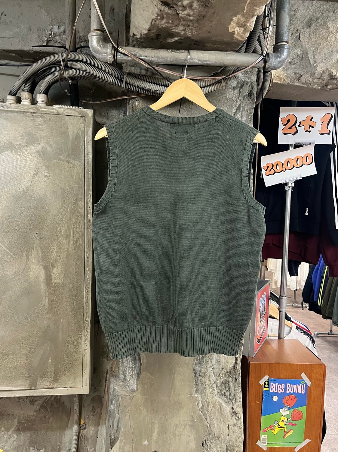 폴로 랄프로렌 니트 베스트 카키 #csz3724 상품이미지2