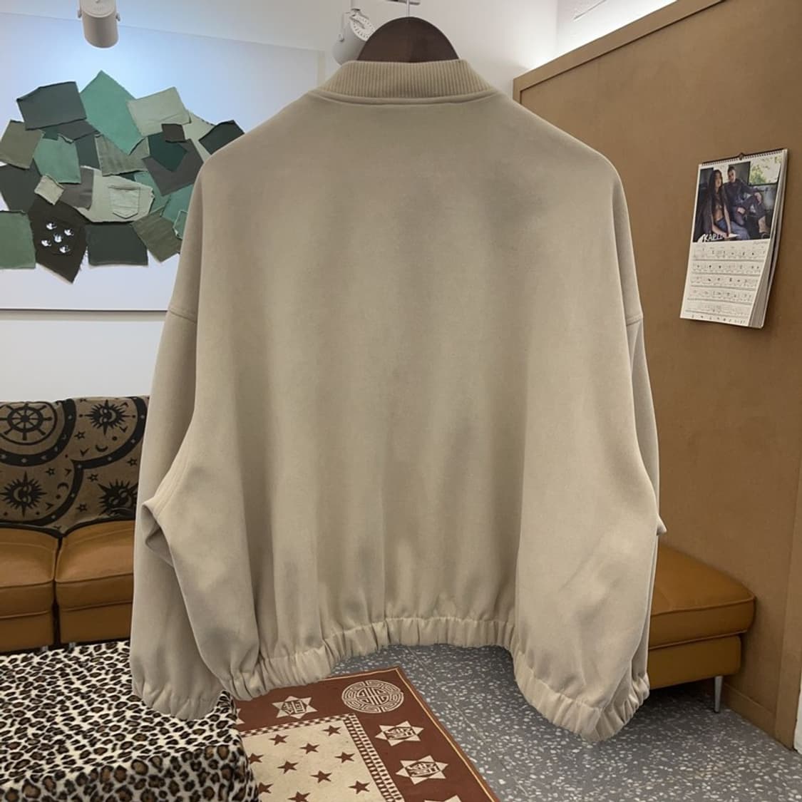 자라 ZARA 모던시크 스웨이드 오버핏 가오리핏 자켓 L C09202 상품이미지3