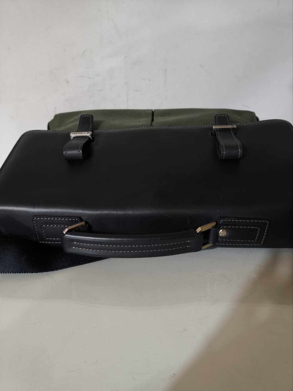 쌤소나이트 가죽 카키 브리프케이스 노트북가방 상품이미지4