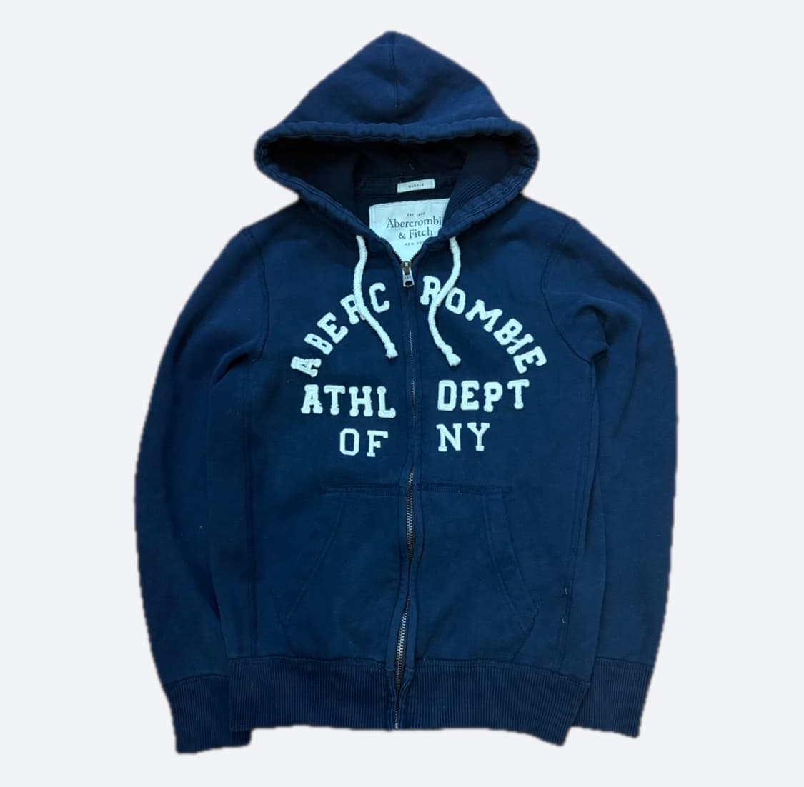 ✨아베크롬비 아치로고 네이비 후드집업✨ 상품이미지2