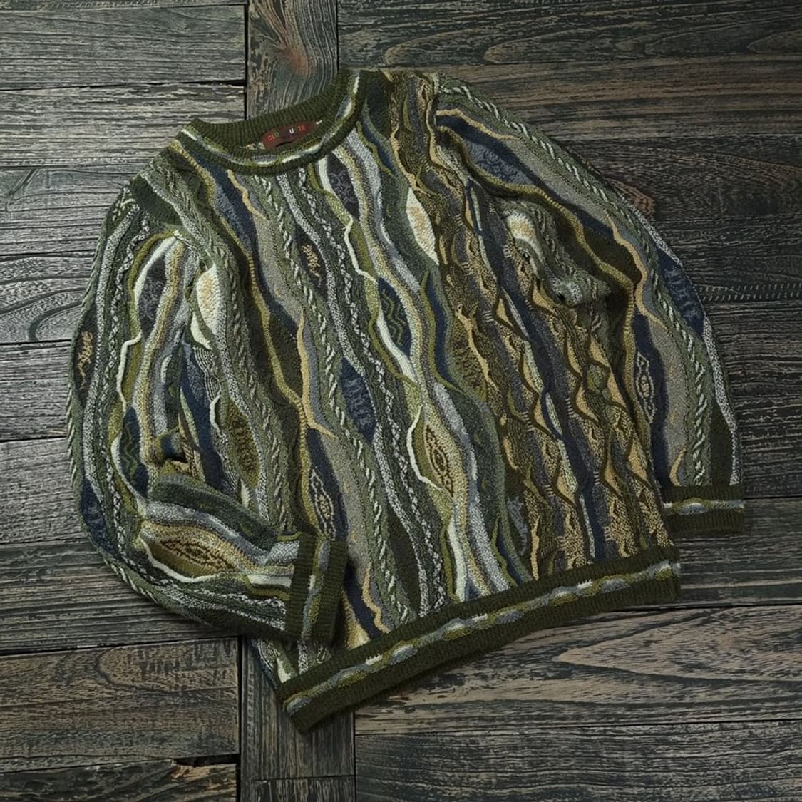 [빈티지] 에스닉 3D 케이블 쿠지맛 니트 M17821 상품이미지1