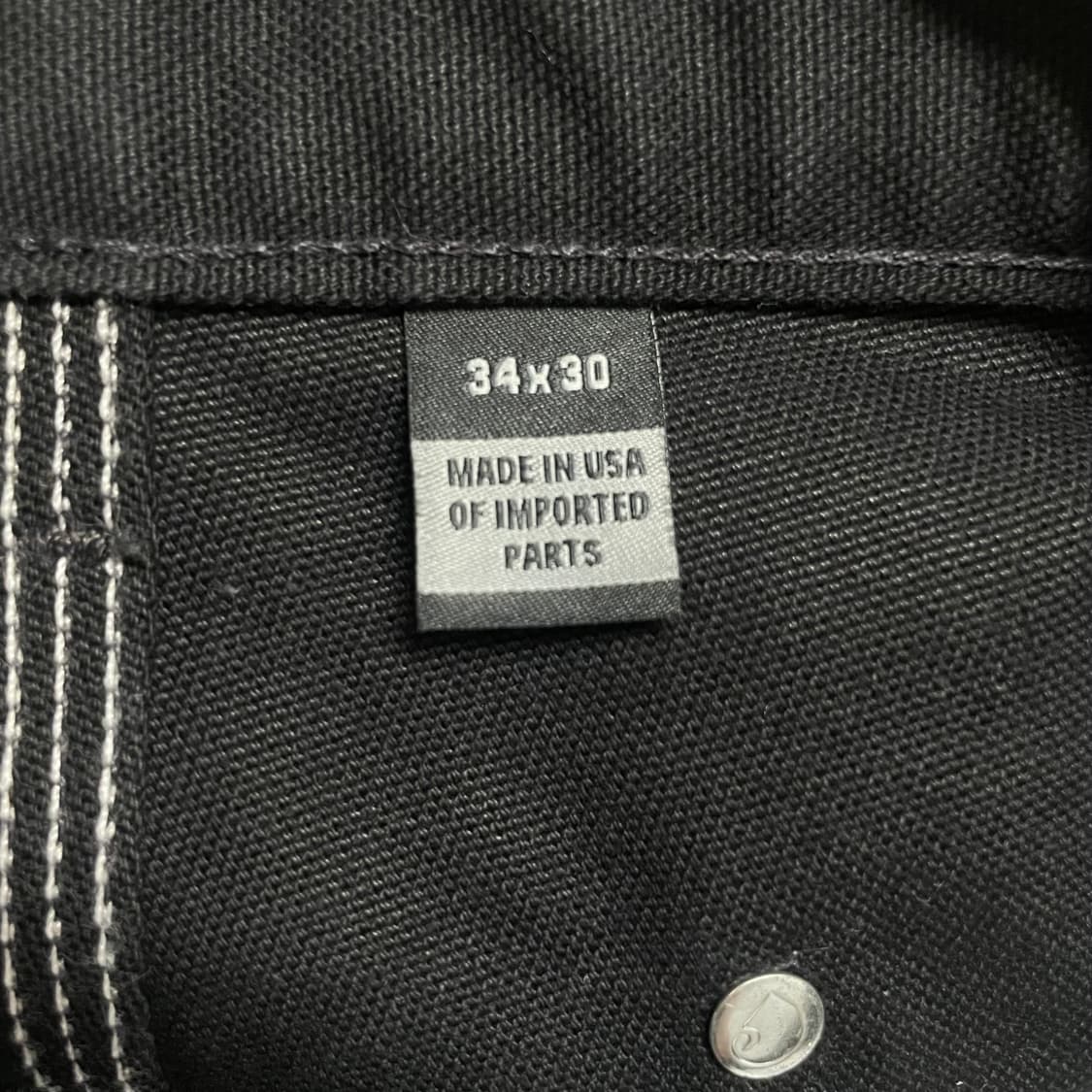 미제 칼하트 블랙 더블니 카펜터 워크 팬츠 상품이미지5