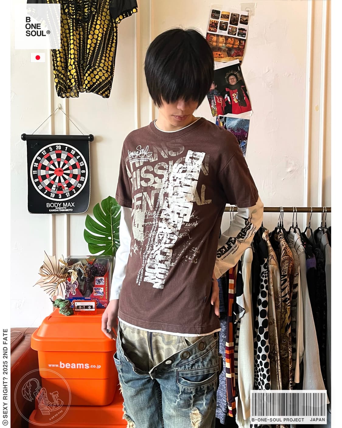 90-00s B-One-Soul Layered Long Sleeve 상품이미지1
