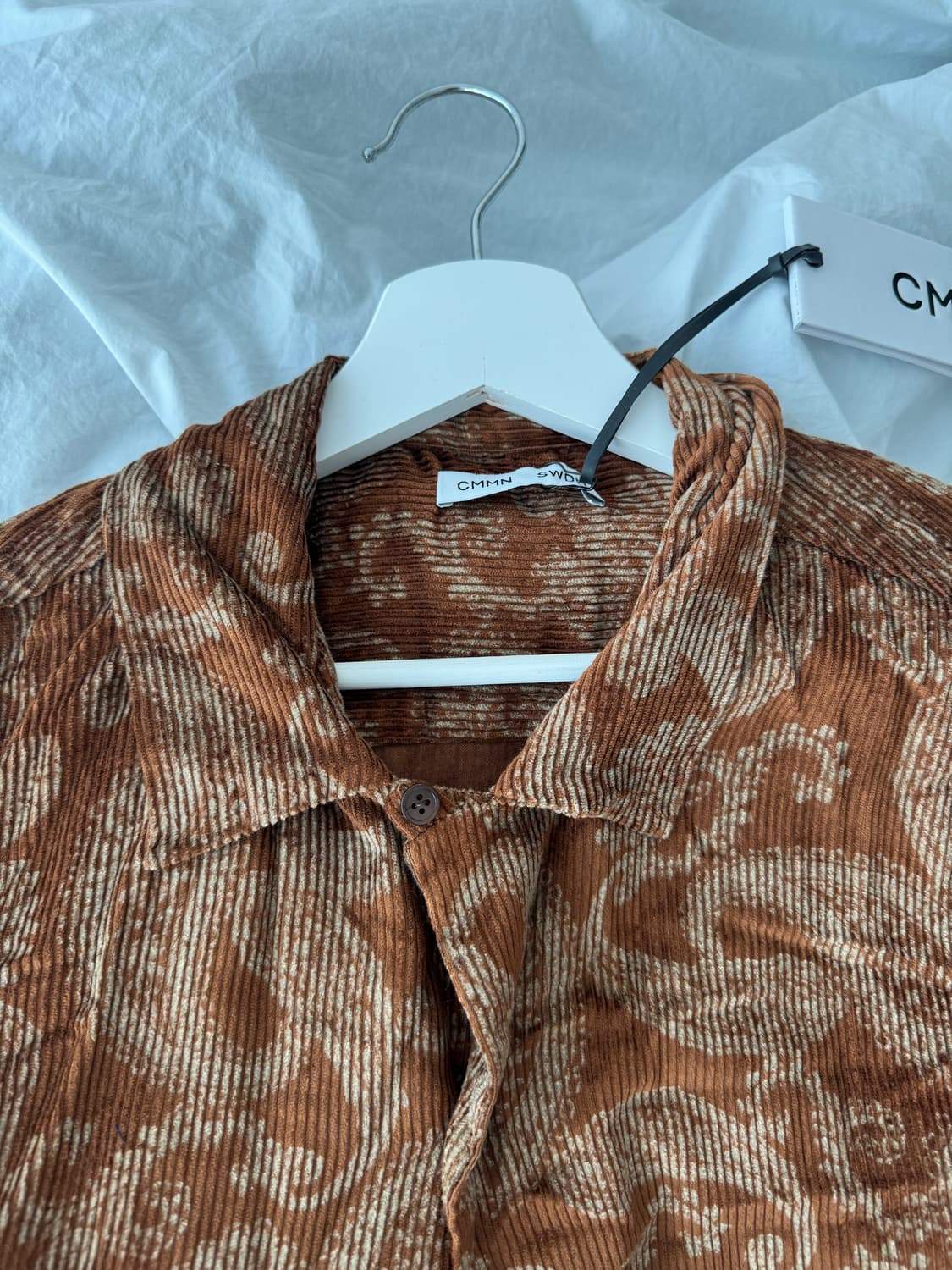 CMMN SWDN 커먼 스웨덴 페이즐리 셔츠 새상품 48 상품이미지5