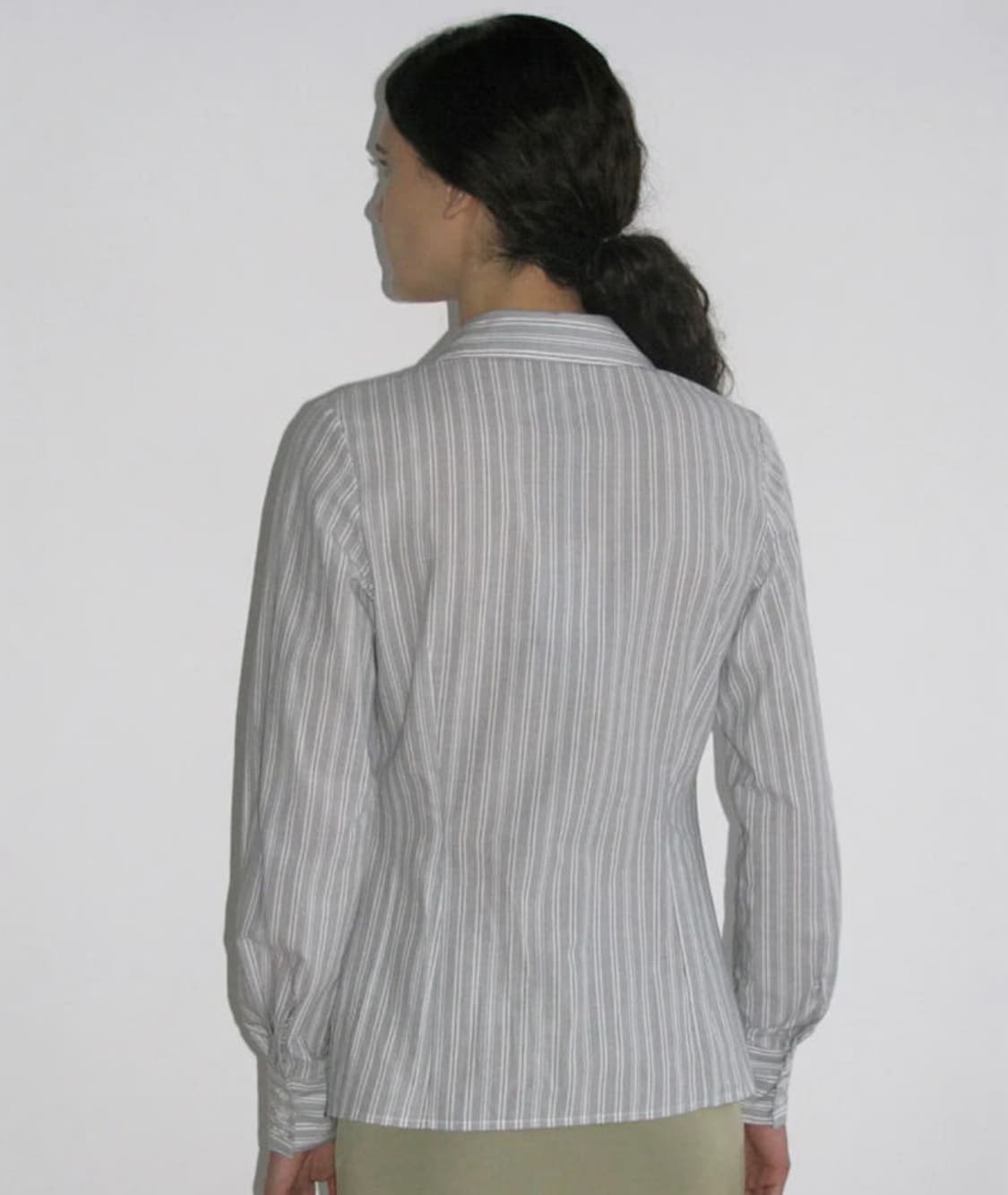 팔로마울 Line 코튼스트라이프 셔츠 그레이 L 상품이미지2