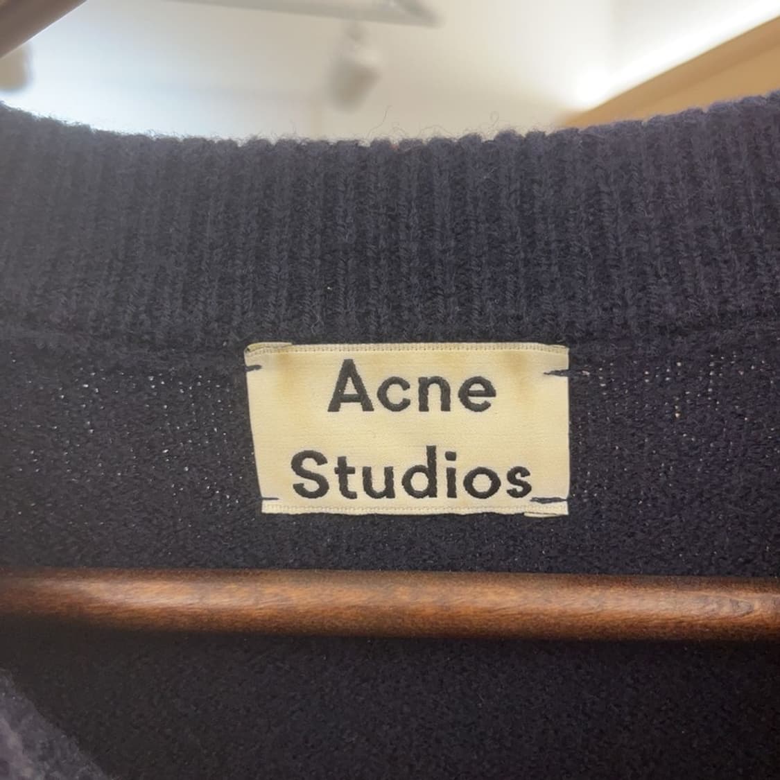 아크네스튜디오 모던 사이드 지퍼 메리노 울 니트 XXS C07278 상품이미지5