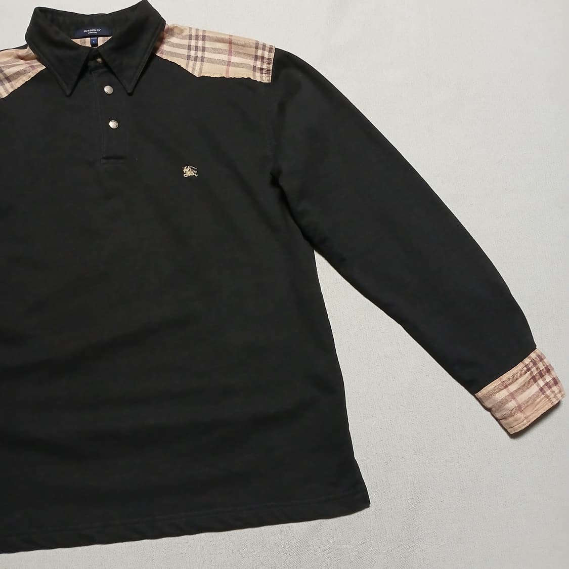 Burberry 버버리 빈티지 카라 스웨이드 포인트 체크 상품이미지5
