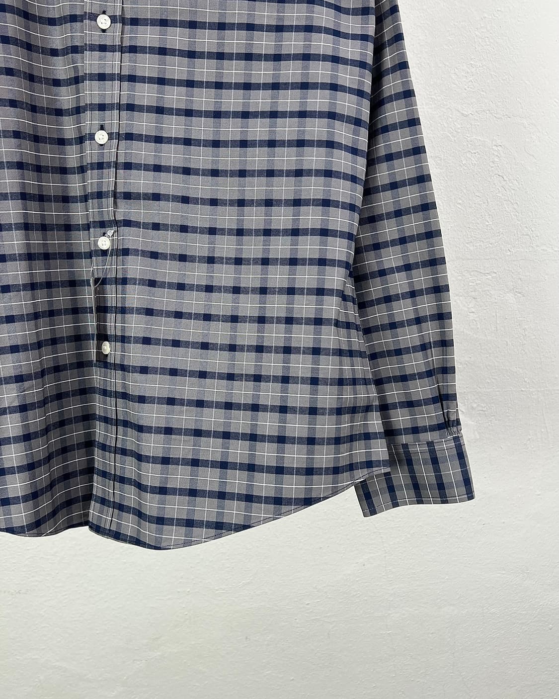 브룩스 브라더스 차콜 그레이 옴브레 체크 플래드 필드 셔츠 상품이미지5