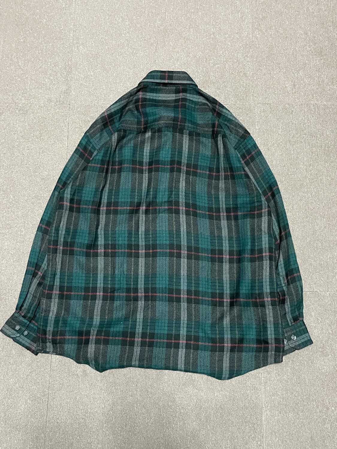 카르비아 체크 패턴 버튼다운 셔츠 상품이미지6