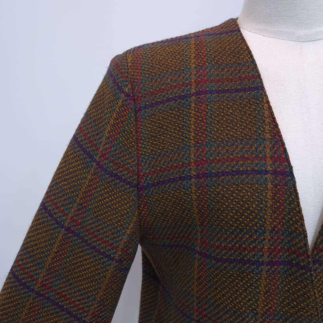 PIGEON HEART 울 100% 체크 자켓 상품이미지3