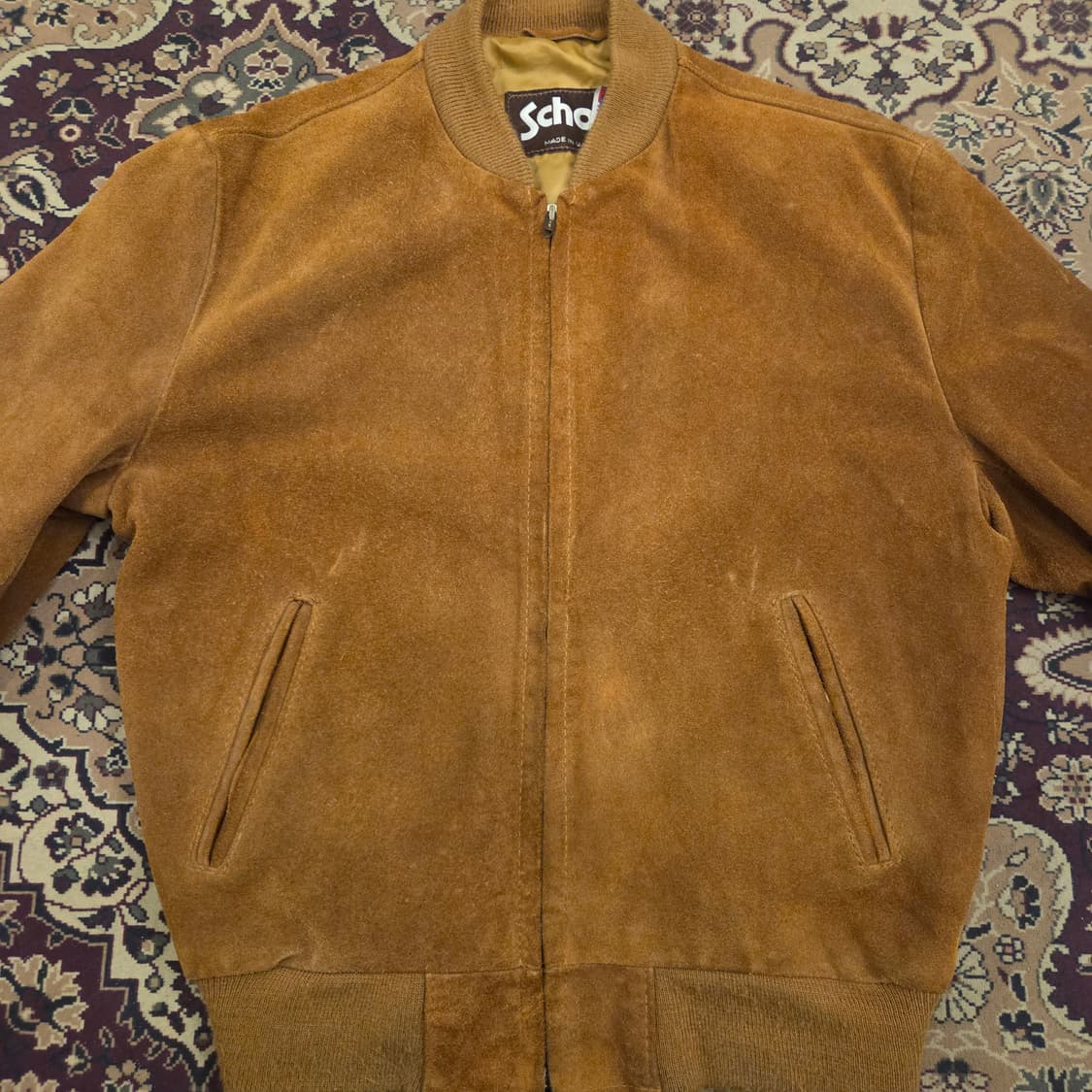 80-90s schott 쇼트 스웨이드 자켓 40  상품이미지7