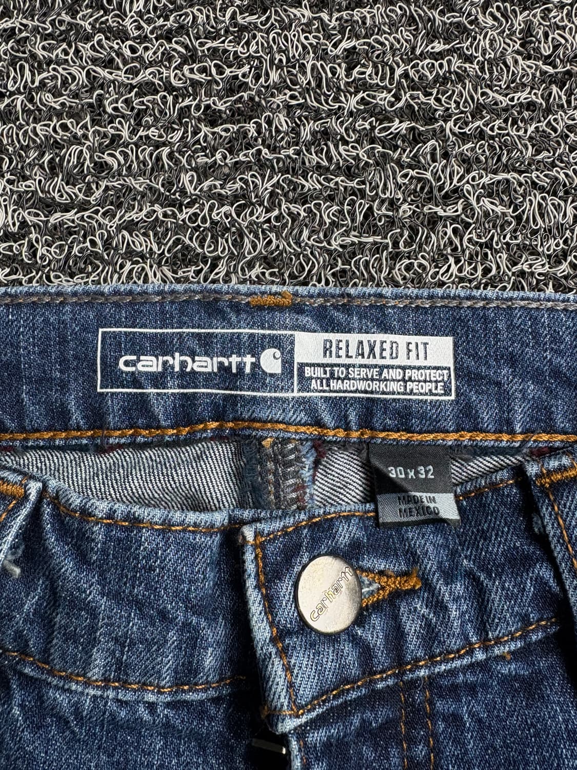칼하트 올드스쿨 릴렉스핏 워크 데님 팬츠 2953 상품이미지3