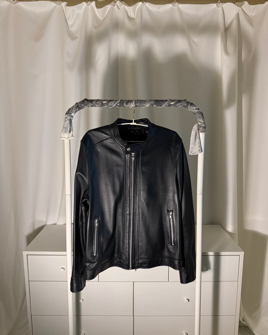 lambskin china collar leather jacket 상품이미지1