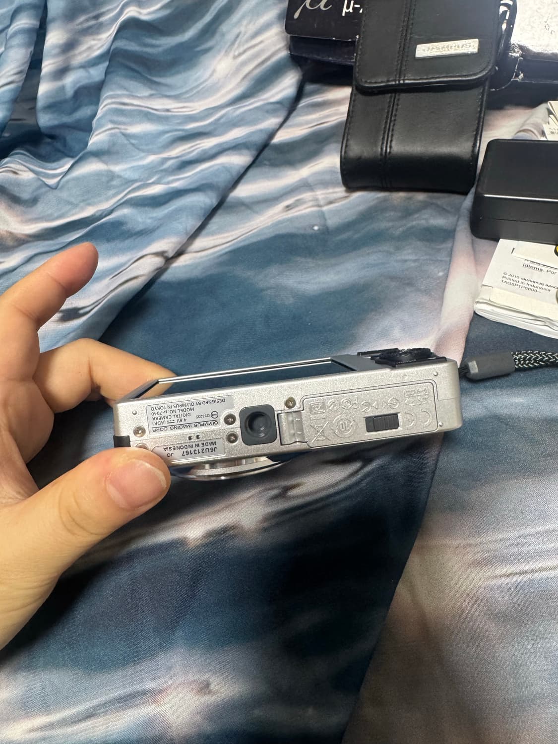 올림푸스 뮤 7040 블루 카메라 풀박 미품✨ 상품이미지4