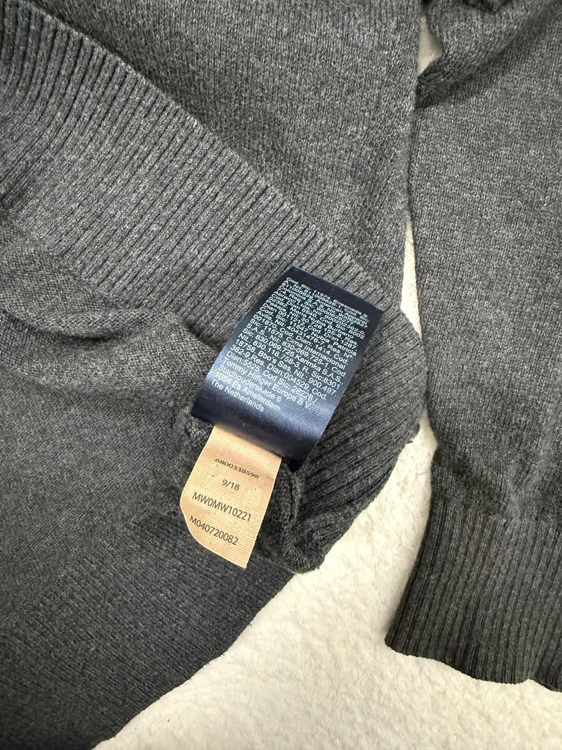 타미힐피거 브이넥 니트 (M) 상품이미지4