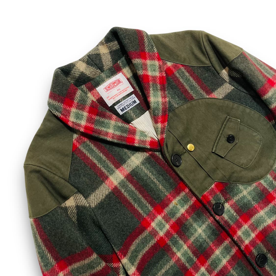 스웰맙 타탄 체크 헤링본 클래식 블레이저 자켓 상품이미지4