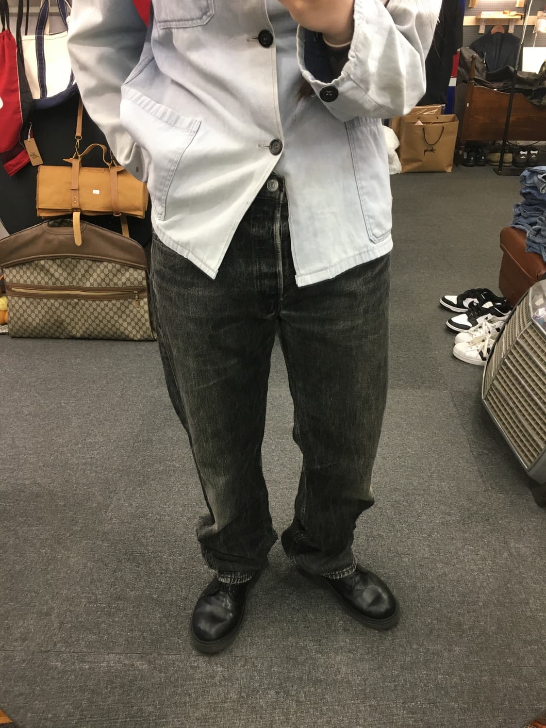 90s Levis 리바이스 501 흑청 데님팬츠 상품이미지3