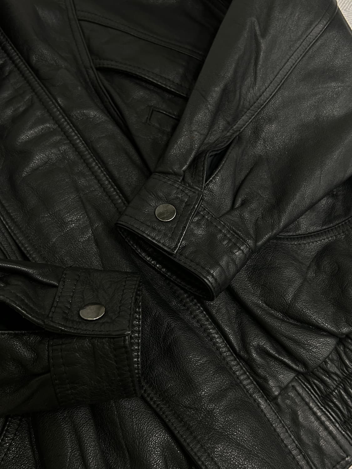 Vintage 빈티지 리얼가죽 레더자켓 봄버 M 95 상품이미지10